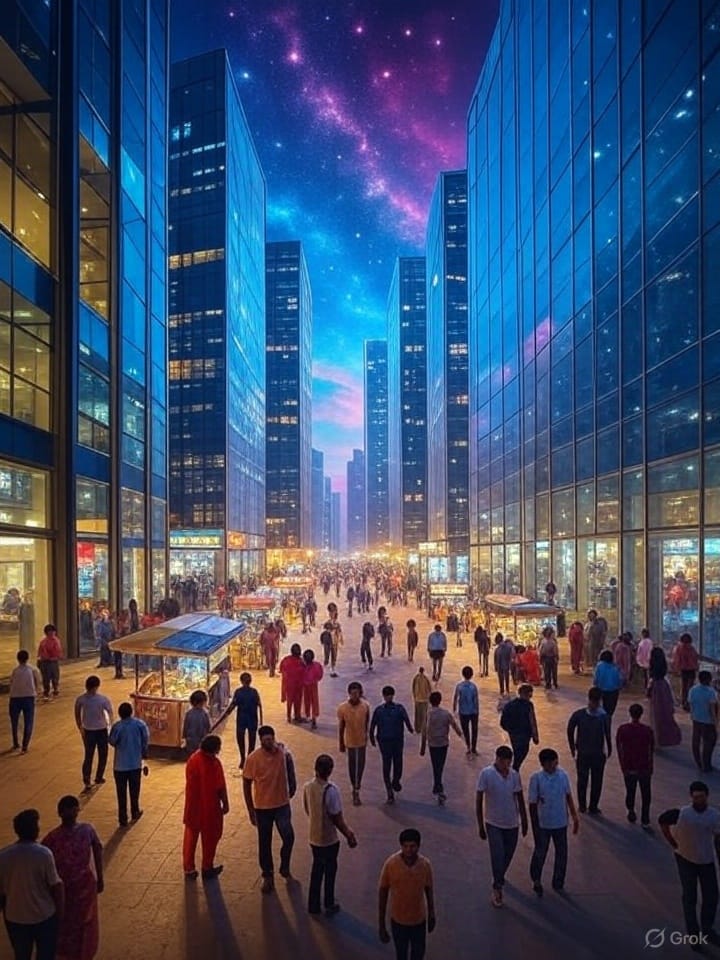 शहराचे दृश्य