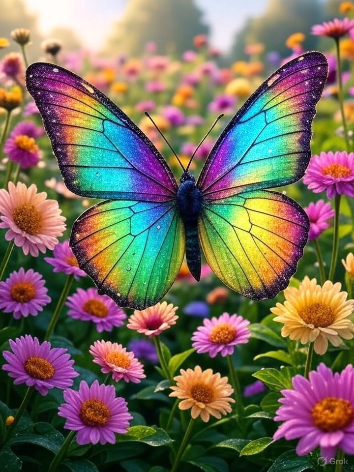 फुलपाखराचे रंगीत पंख